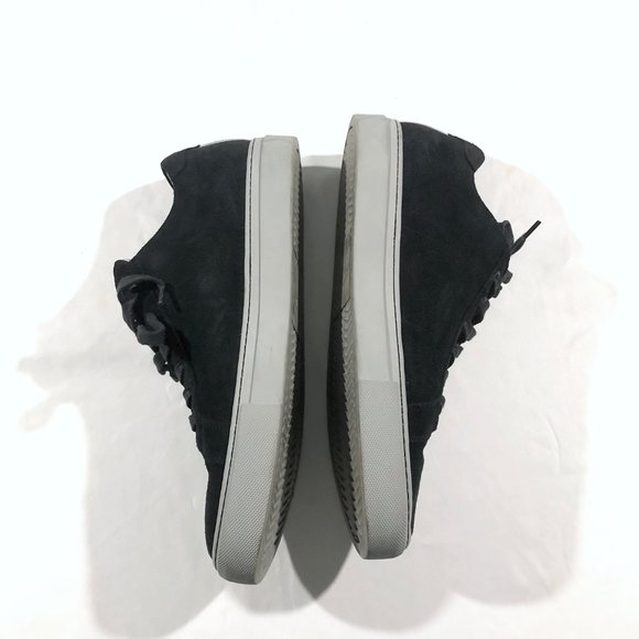 Greats Brooklyn Sneakers Shoes Flats Embroidery Black Suede US 12 Made in ITALY - Picture 4 of 10